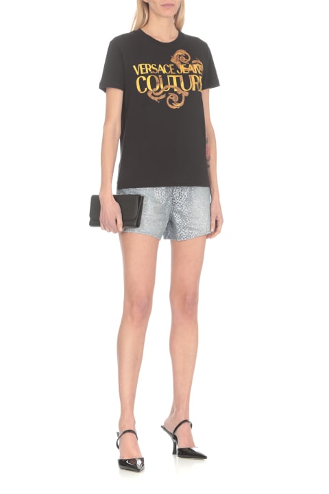 Versace Jeans Couture for Women Versace Jeans Couture Barocco Printed Crewneck T-shirt