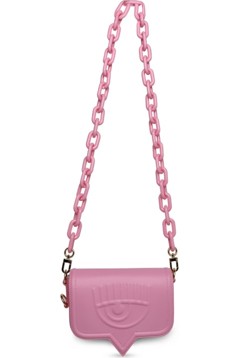 Chiara Ferragni Shoulder Bags for Women Chiara Ferragni Small 'eyelike' Pink Polyester Bag