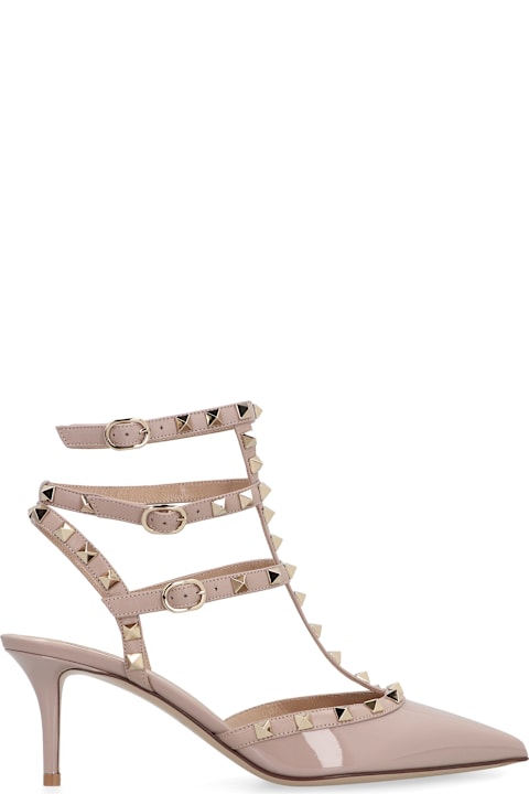 Homeware Valentino Garavani Rockstud Patent Leather Slingback Pumps
