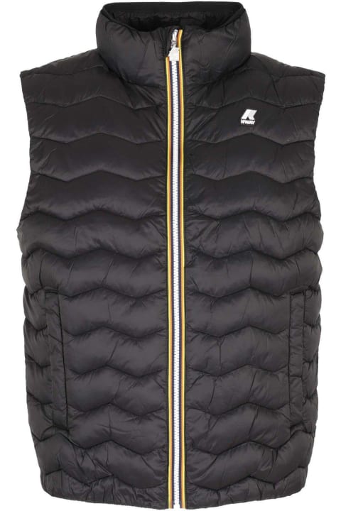 K-Way Coats & Jackets for Men K-Way Valen Quilted Warm Zipped Gilet Vest