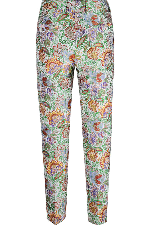 Pants & Shorts for Women Etro Printed Fitted Trousers