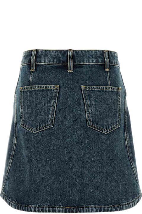 Givenchy تنورات لـ السيدات Givenchy Denim Skirt