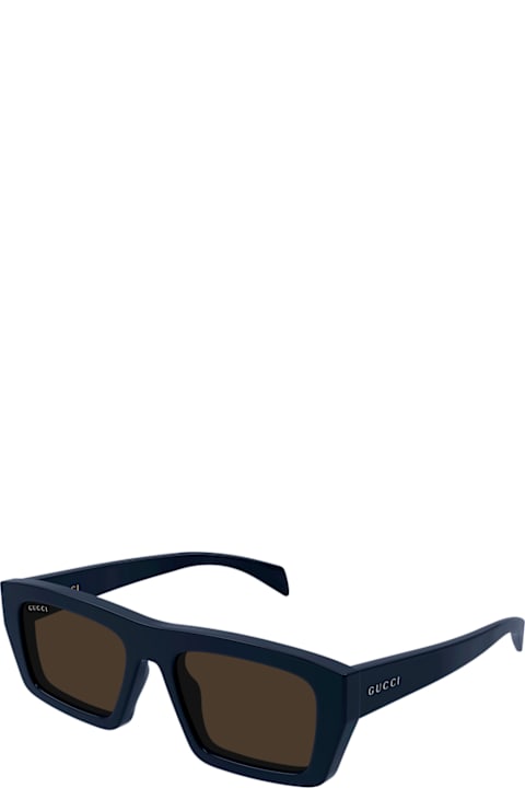 Gucci Eyewear Gucci Gg2020s Logo Institutional Logo 003 Blue Brown Sunglasses