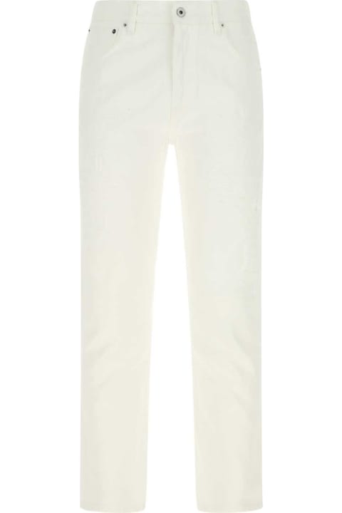 14 Bros Pants for Men 14 Bros White Denim Cheswick Jeans