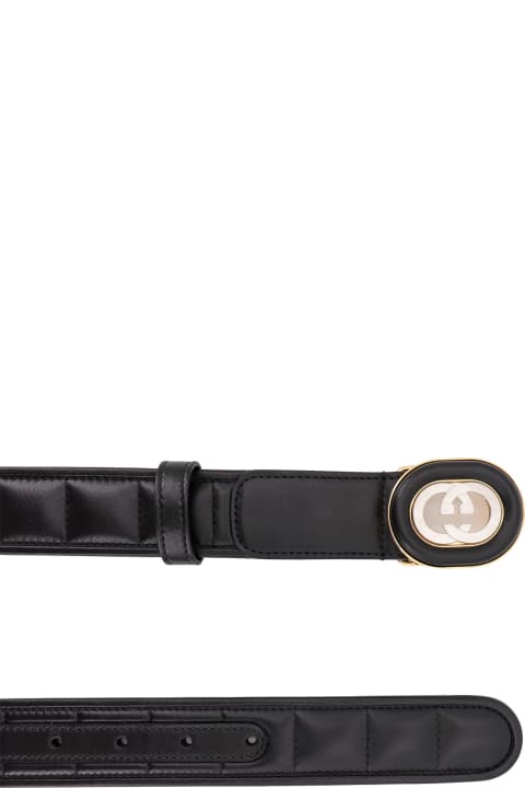 Homeware Gucci Black Leather Belt