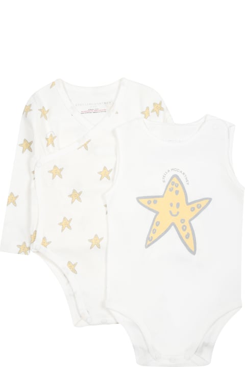 Bodysuits & Sets for Baby Boys Stella McCartney Kids Ivory Set For Babykids With Starfish