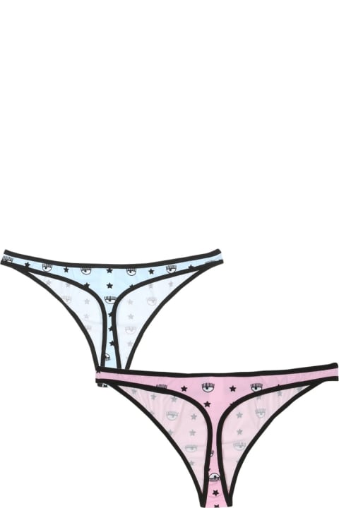 Chiara Ferragni Underwear & Nightwear for Women Chiara Ferragni Pack Of Two Briefs With Logomania