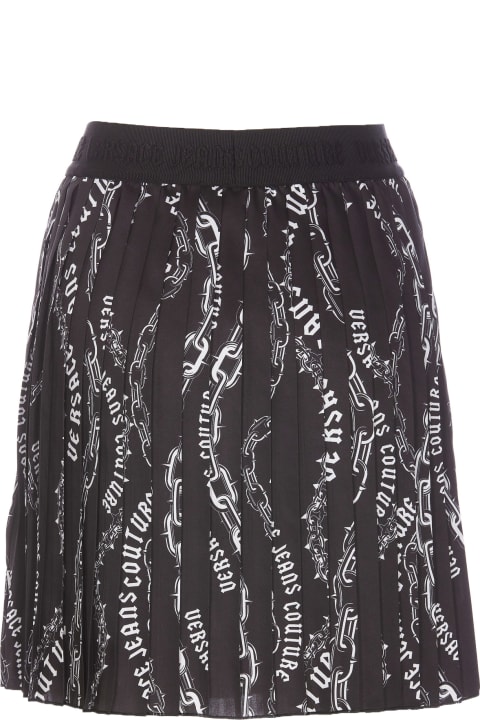 Homeware Versace Jeans Couture Chain Couture Pleated Mini Skirt