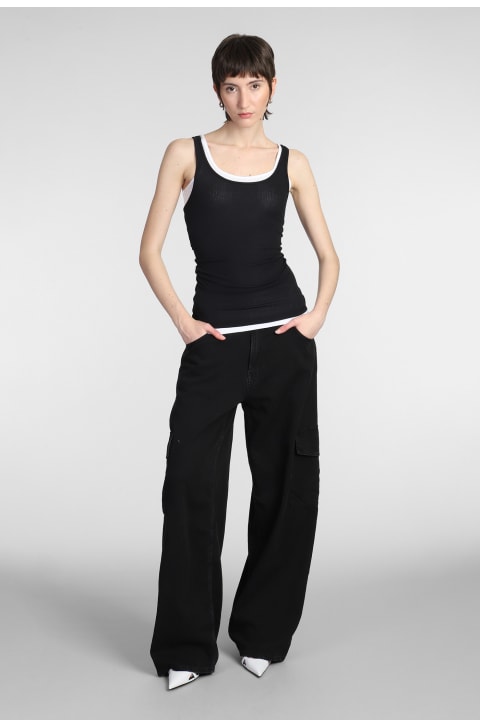 James Perse Topwear for Women James Perse Tank Top In Black Cotton