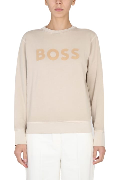 Hugo Boss Fleeces & Tracksuits for Women Hugo Boss Crewneck Sweatshirt With Logo