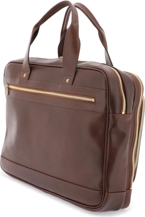 Bags for Men Brunello Cucinelli Leather Handbag