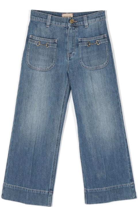 Gucci for Boys Gucci Blue Cotton Denim Jeans