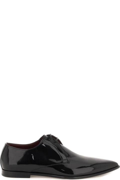 Dolce & Gabbana Loafers & Boat Shoes for Men Dolce & Gabbana Achille Leather Derbies