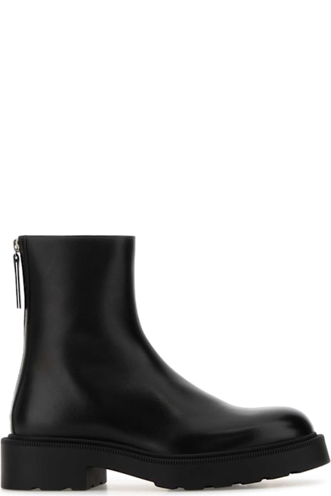 Homeware The Row Black Leather Nobilis Ankle Boots