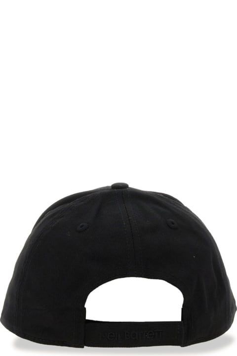 メンズ Neil Barrettの帽子 Neil Barrett Baseball Hat With Logo
