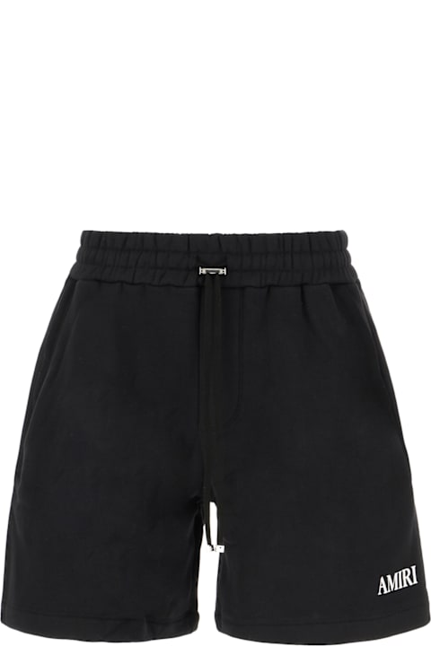 Pants for Men AMIRI Black Cotton Bermuda Shorts