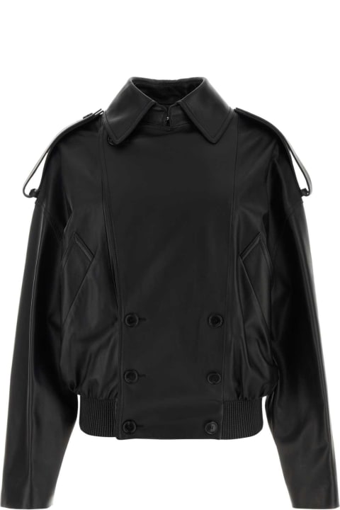 Loewe Coats & Jackets for Women Loewe Black Nappa Leather Jacket