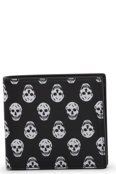 Alexander McQueen Accessories for Men Alexander McQueen Leather Wallet With Skull Print