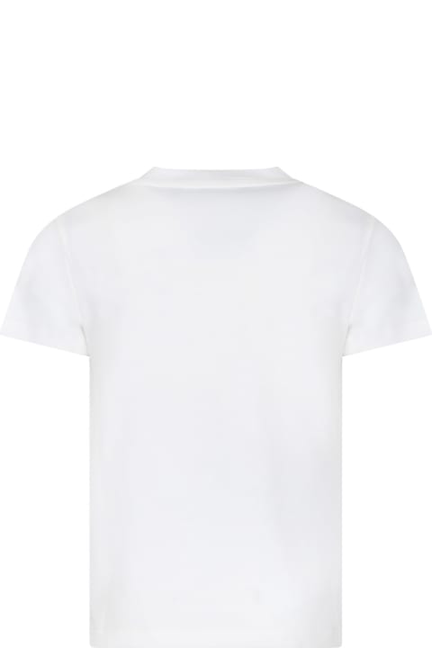 T-Shirts & Polo Shirts for Boys Versace White T-shirt For Kids With Medusa