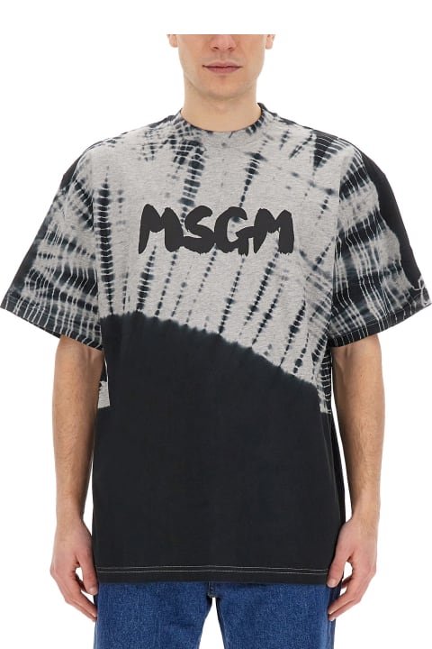 メンズ MSGMのトップス MSGM T-shirt With New Brushed Logo