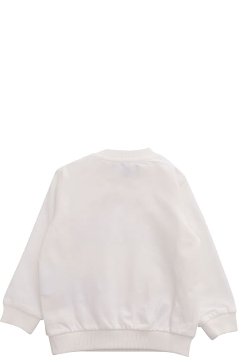 Moschino for Kids Moschino White Sweatshirt With Print