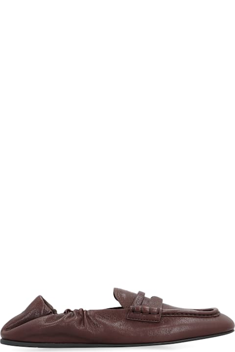 Fashion for Women Miu Miu Ruches Leather Loafers