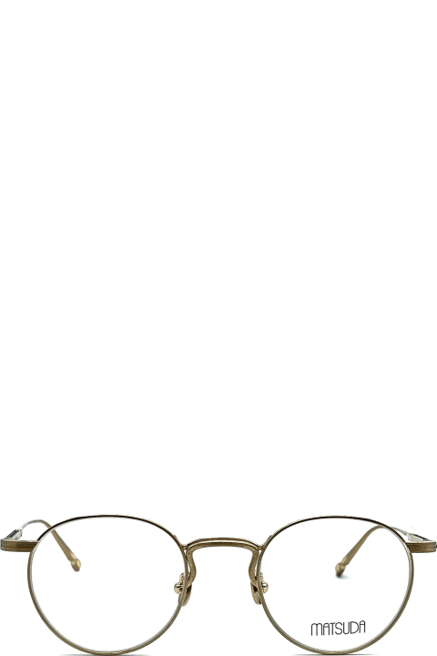 メンズ Matsudaのアイウェア Matsuda M3140 - Brushed Gold Rx Glasses