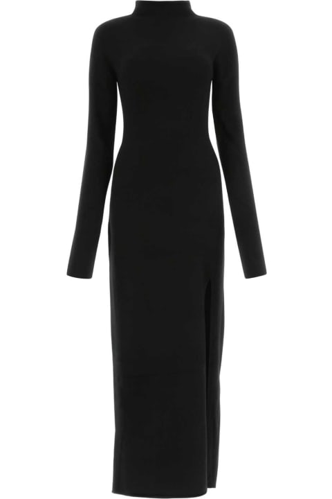 SportMax Dresses for Women SportMax Black Cashmere Stretch Blend Oriana Dress