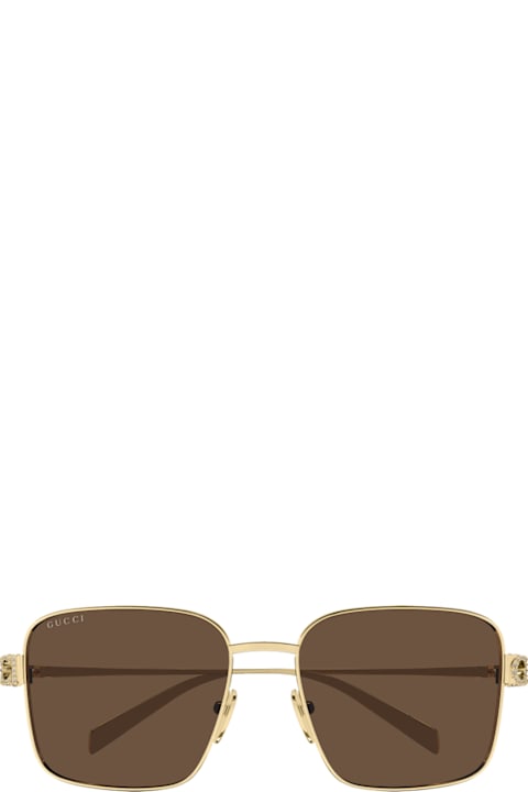 Gucci Eyewear for Kids Gucci Eyewear Gucci Gg1937s Linea Name Of Brand 002 Gold Brown Sunglasses