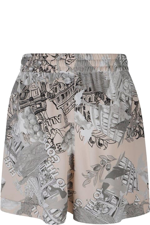 Pants & Shorts for Women Iceberg Patterned Bermuda Shorts