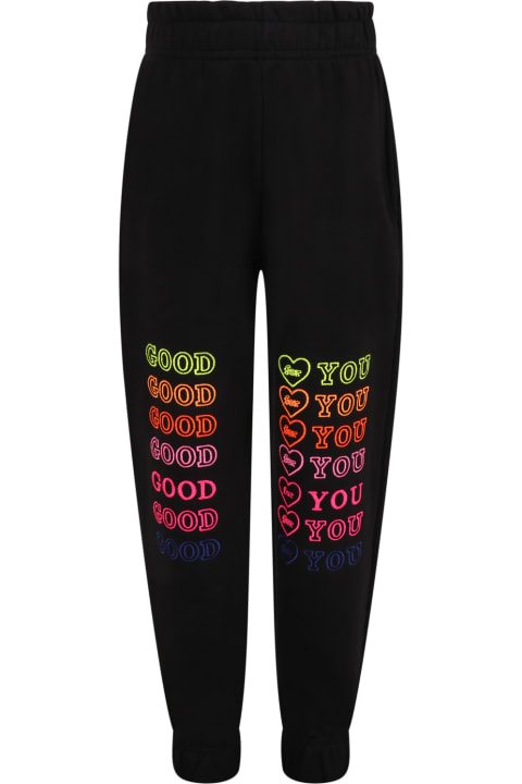 Black Sweatpant For Girl With Writings