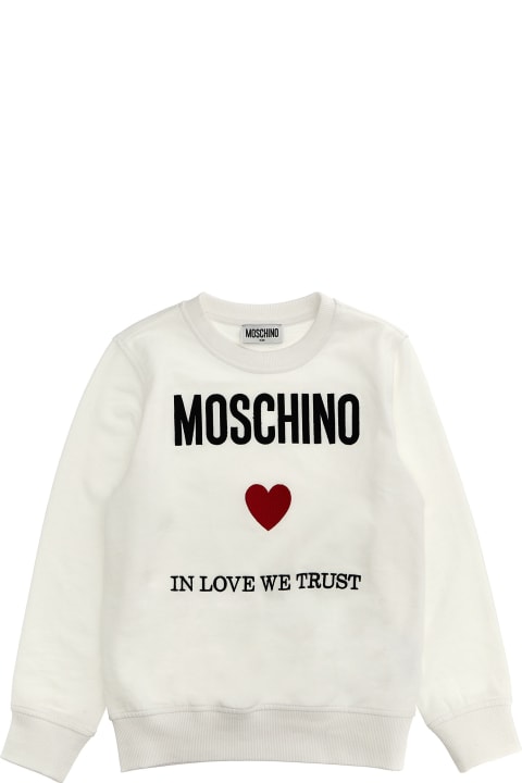 Moschino Sweaters & Sweatshirts for Girls Moschino 'in Love We Trust' Sweatshirt