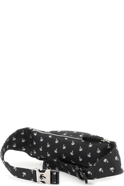Bags Sale for Men Palm Angels Waist Bag In Black Polyester