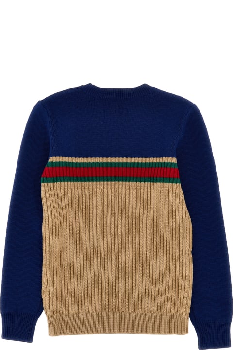 Sale for Kids Gucci Web Ribbon Sweater