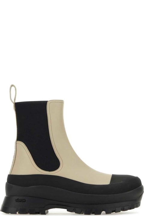 Stella McCartney Boots for Women Stella McCartney Two-tone Alter Mat Trace Ankle Boots