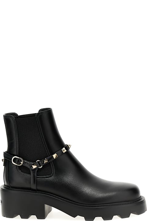 Boots for Women Valentino Garavani Valentino Garavani 'rockstud' Ankle Boots