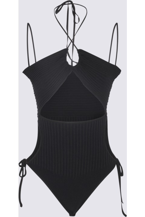 Swimwear for Women ANDREĀDAMO Black Viscose Blend Bodysuit