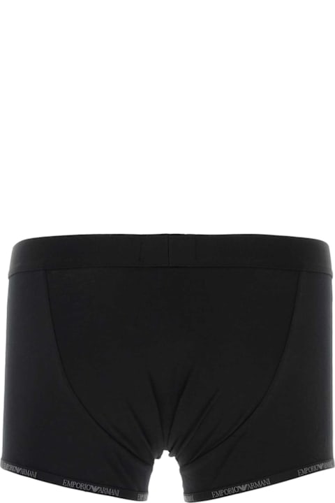 キッズ新着アイテム Emporio Armani Black Stretch Cotton Boxer Set