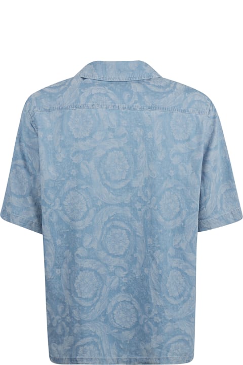 Homeware Versace Denim Floral Print Shirt