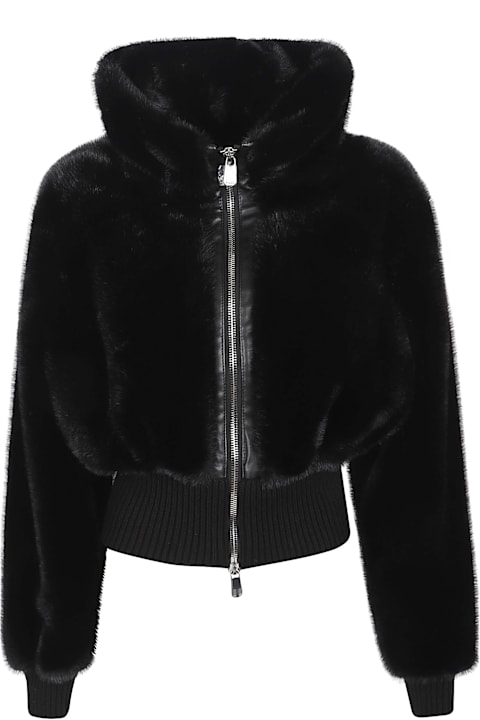 Pinko Bagels Bomber Similpelliccia