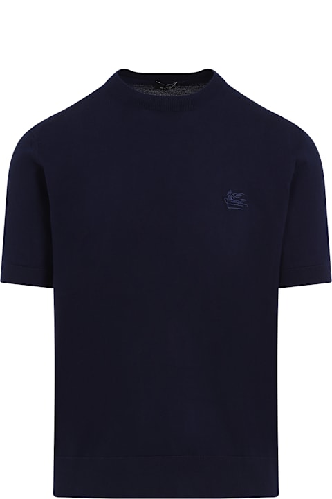 Etro Sweaters for Men Etro Fine Jersey T-shirt With Decorative Linking