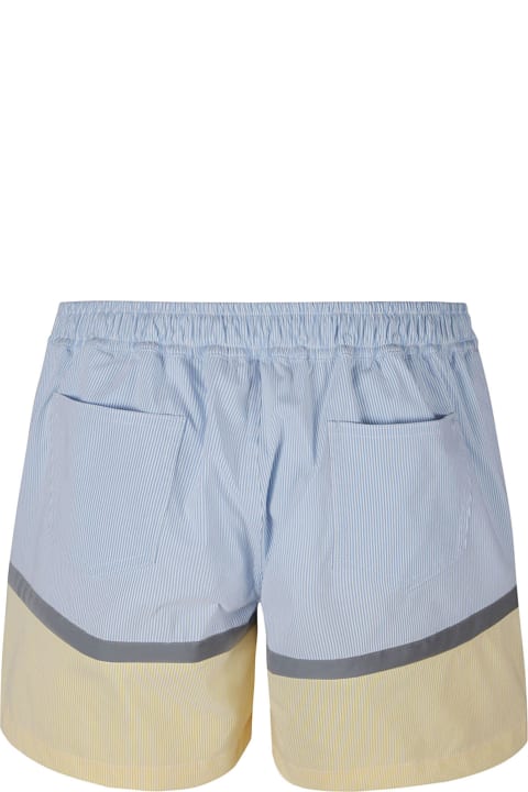 GCDS Pants for Women GCDS Printed Stripes Swim Shorts