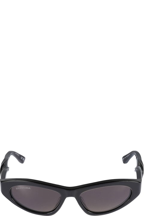 ウィメンズ新着アイテム Balenciaga Eyewear Twisted Temple Cat Eye Frame Logo Sunglasses