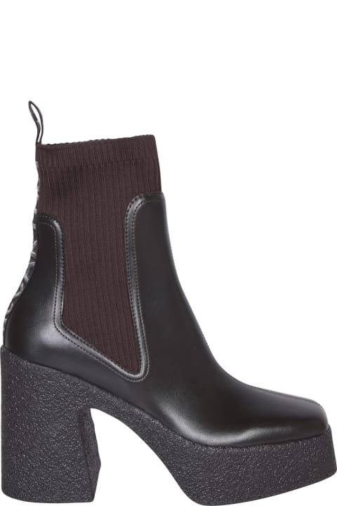 Stella McCartney Boots for Women Stella McCartney Dark Brown Alter Mat Skyla Ankle Boots