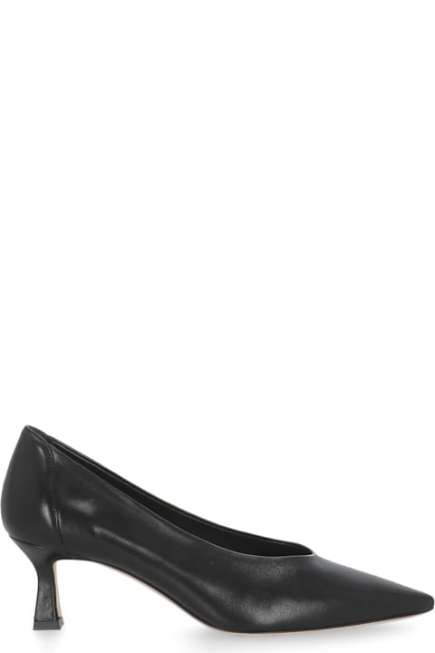 Julie Dee Leather Heel Shoes
