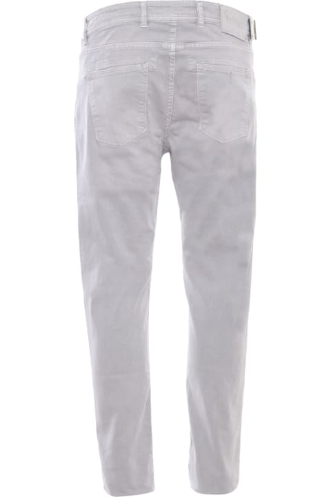 Pants for Men Barmas Gray Denim Trousers