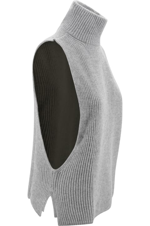 Max Mara Studio معاطف وجواكت لـ السيدات Max Mara Studio High Neck Sleeveless Vest