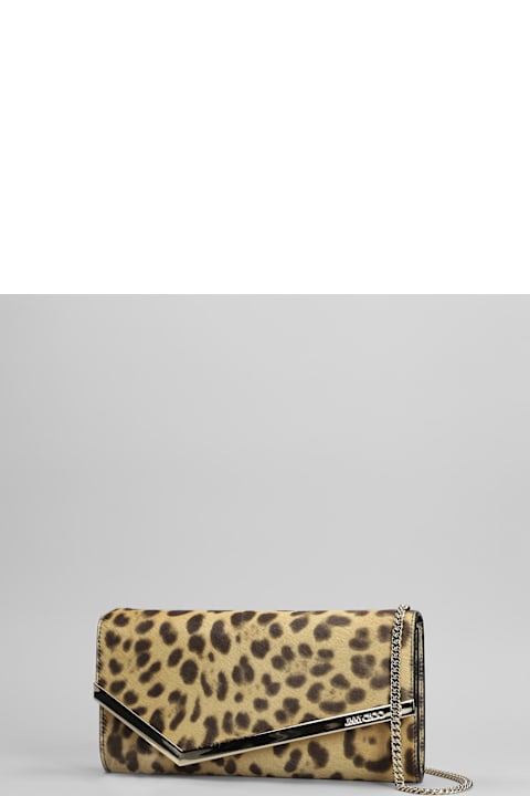 Jimmy Choo Clutches for Women Jimmy Choo Emmie Clutch In Animalier Pony Skin
