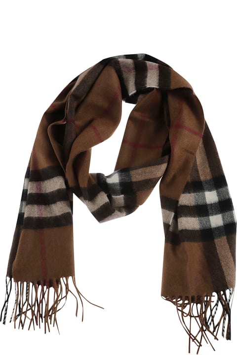 Burberry Accessories for Men Burberry Check Fringed Scarf