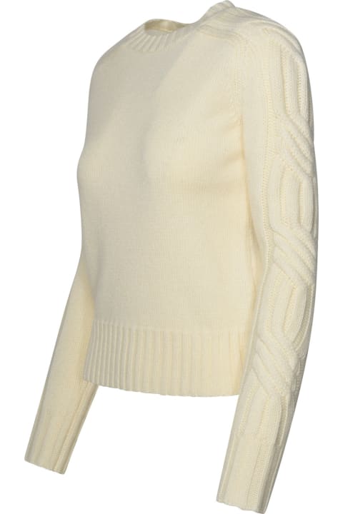 Max Mara for Women Max Mara Ivory Cashmere Sweater